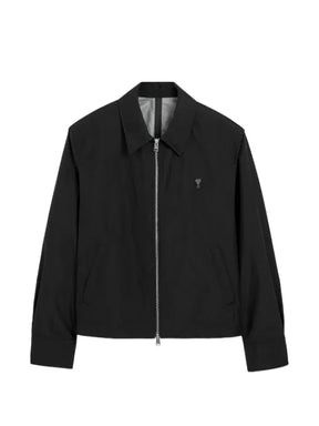 AMI Paris nylon jacket with Ami de Coeur