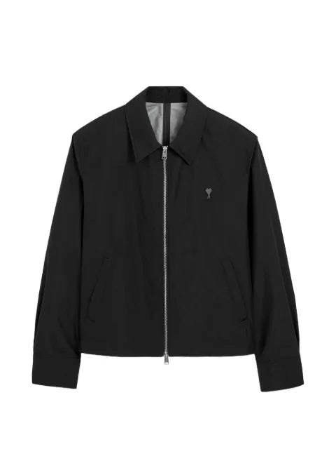 AMI Paris nylon jacket with Ami de Coeur