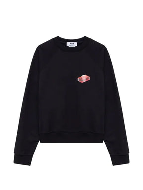 MSGM graphic-print raglan-sleeve sweater