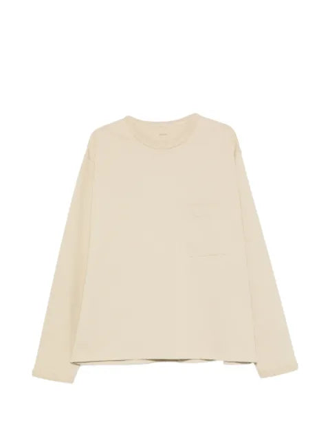 LEMAIRE long-sleeve boxy T-shirt in compact cotton jersey