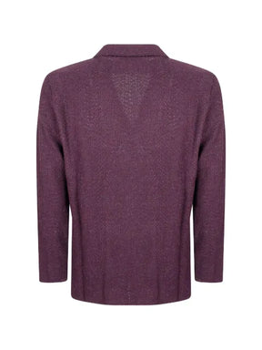 Manuel Ritz double-breasted herringbone-knit blazer