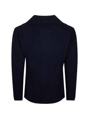 Altea ribbed-knit notched-lapels sweater
