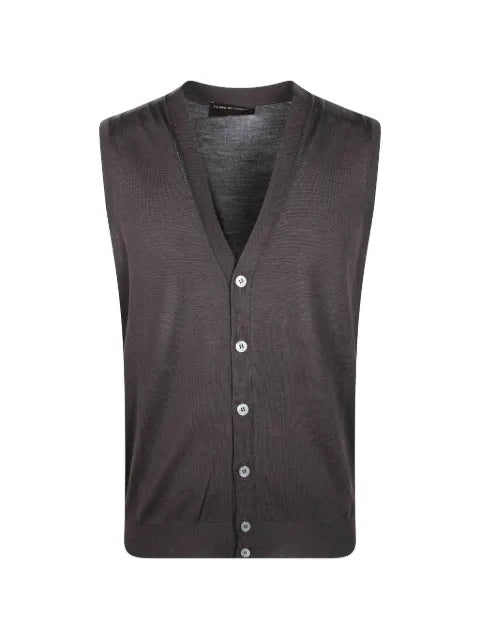 Filippo De Laurentiis button-up V-neck vest