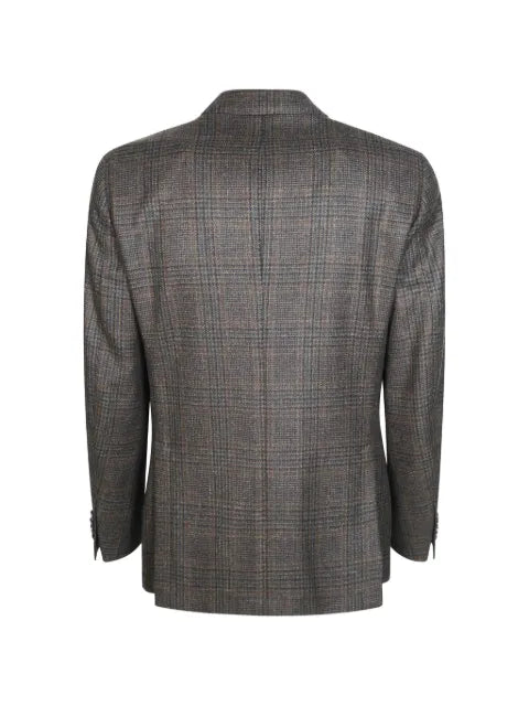 Santaniello prince of wales check blazer