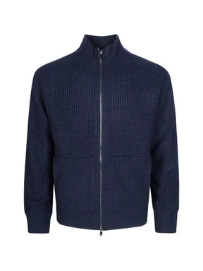 Altea waffle-knit zip-up cardigan