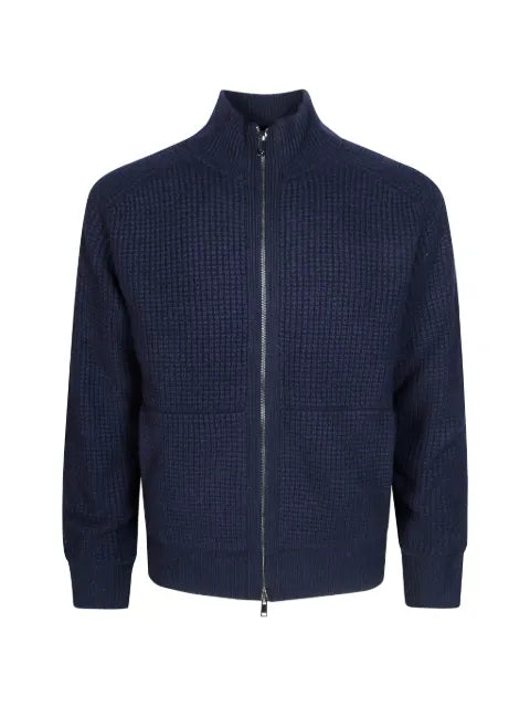 Altea waffle-knit zip-up cardigan