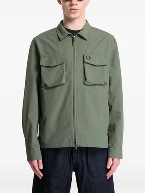 Fred Perry logo-detail overshirt