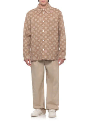 Casablanca monogram wool shirt jacket