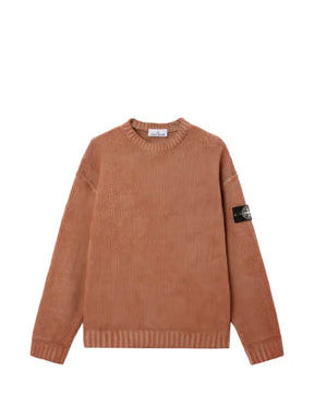 Stone Island logo-patch crew-neck sweater