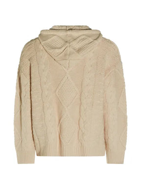 FOUND cable-knit hoodie