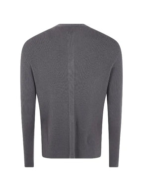 Rick Owens ribbed-knit panelled sweater