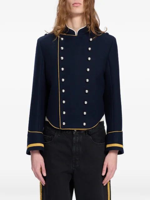 Ann Demeulemeester double-breasted cropped jacket