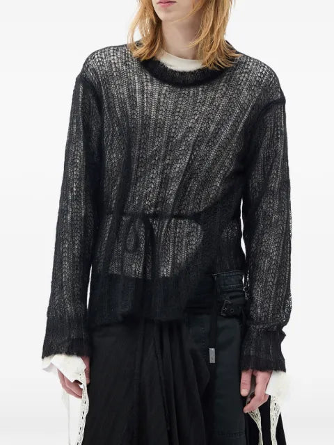 Ann Demeulemeester Levar open-knit sweater