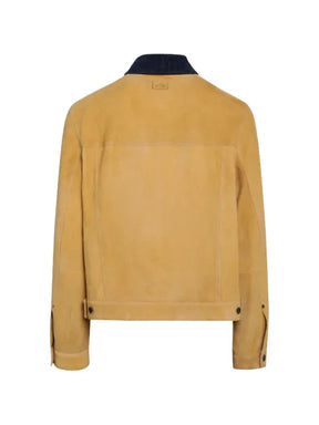 LOEWE suede trucker jacket