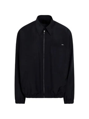 Prada zip-up logo-patch jacket