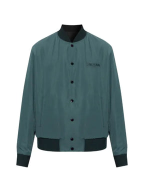 Balmain logo-embroidered reversible bomber jacket