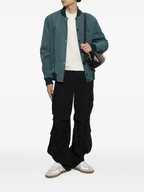 Balmain logo-embroidered reversible bomber jacket