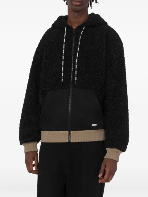 Moschino fleece zip-up hoodie