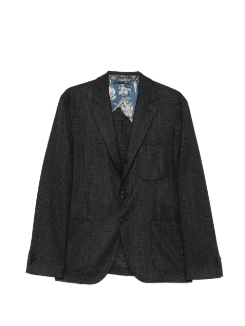 ETRO check-pattern single-breasted blazer