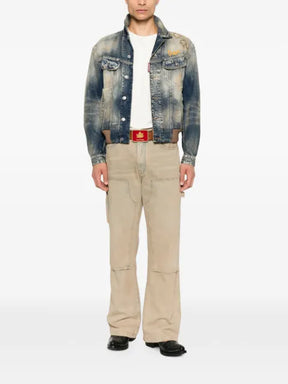 DSQUARED2 distressed denim jacket