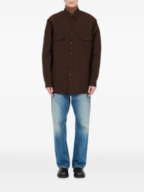MM6 Maison Margiela reversible wool-blend shirt