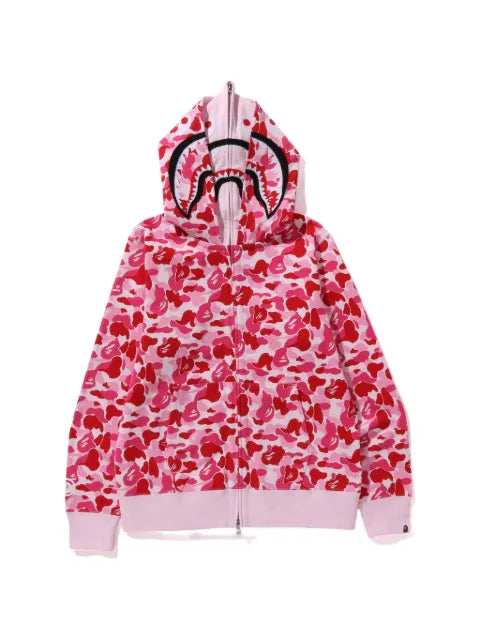 A BATHING APE® full-zip camouflage-print hoodie