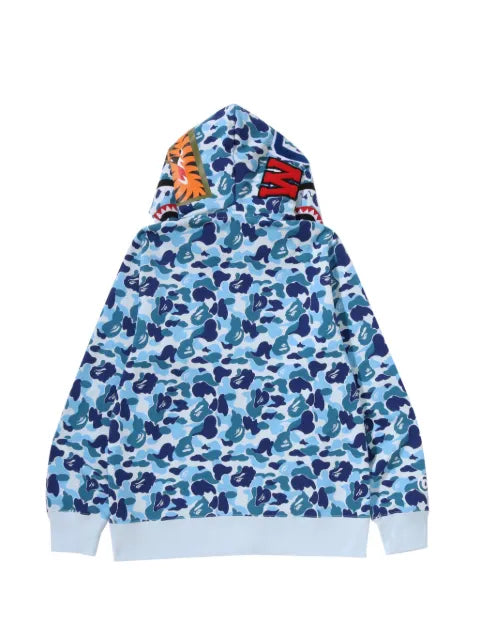 A BATHING APE® full-zip camouflage-print hoodie