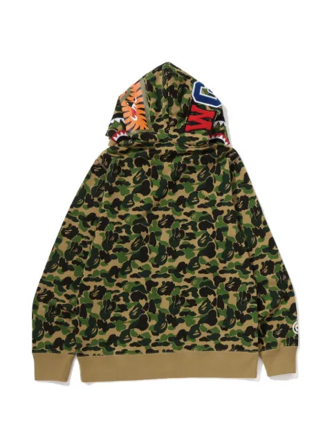 A BATHING APE® full-zip camouflage-print hoodie