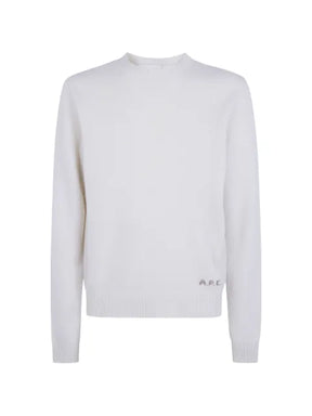 A.P.C. logo-embroidered wool sweater