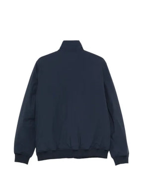 K-Way logo-patch ribbed-trim jacket