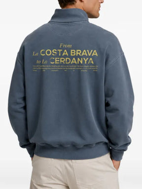LES HÉRITIERS Roots quarter-zip sweatshirt