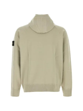 Stone Island Compass-patch zip-fastening hoodie