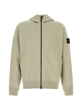 Stone Island Compass-patch zip-fastening hoodie
