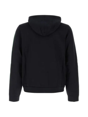 Gucci silk cotton jersey zip jacket with web