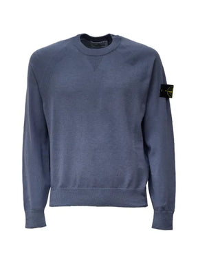 Stone Island logo-patch raglan-sleeve sweater