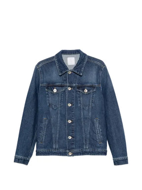 Eleventy button-fastening denim jacket