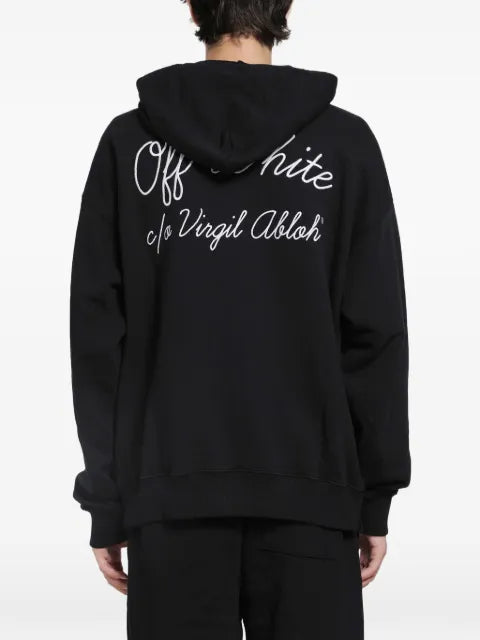 Off-White script logo hoodie