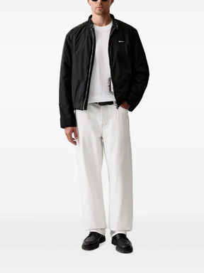 Karl Lagerfeld Jeans logo-patch quilted-panel jacket