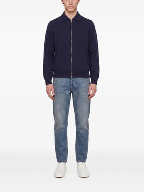 Lardini zip-up knitted jacket