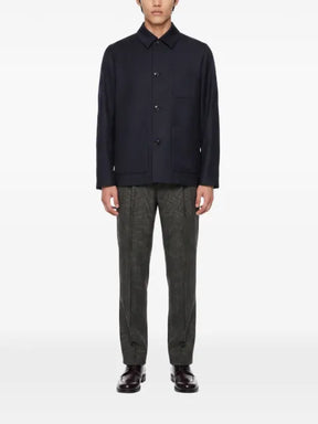 Lardini Stone patch-pocket shirt jacket