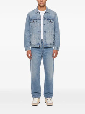 Levi's Type III paint-splatter peace-sign denim jacket