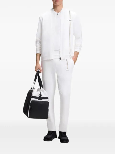 BOSS Active zip-up sweatshirt with moisture management