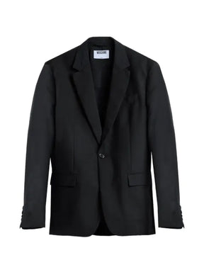 Moschino single-breasted wool blazer