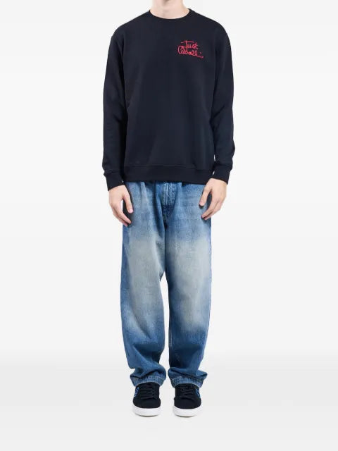 Just Cavalli logo-embroidered sweatshirt