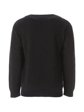 Moschino logo-pattern wool sweater