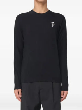 Karl Lagerfeld logo-patch sweater
