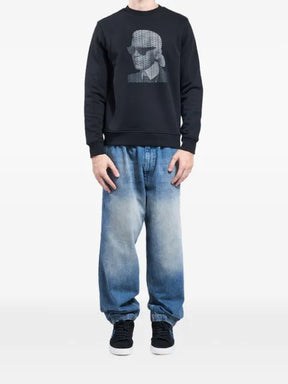 Karl Lagerfeld Karl Face logo-print sweater