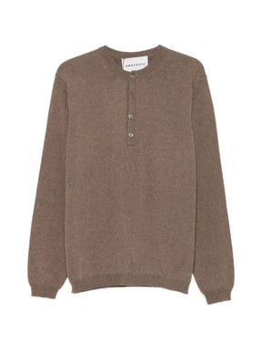 AMARANTO  button-placket sweater