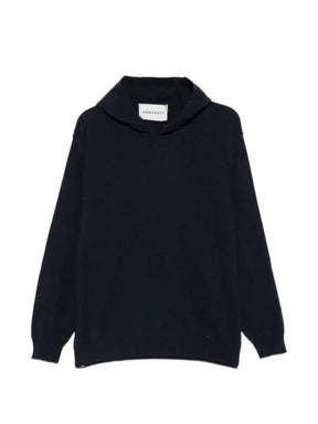 AMARANTO  knitted wool hoodie