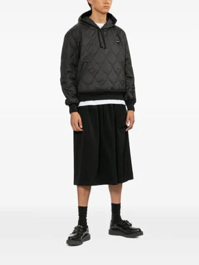 Comme Des Garçons Play quilted black emblem hoodie